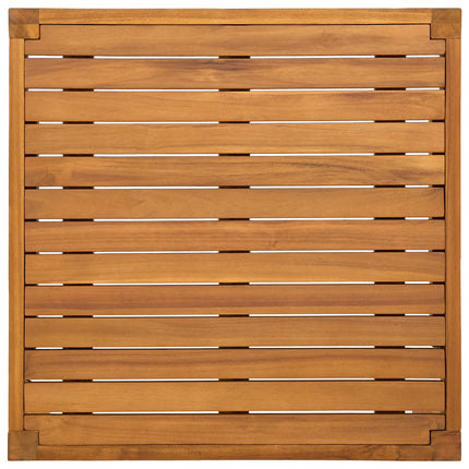 bord Massivt Akaciaträ Naturlig 60 x 60 x 30 cm