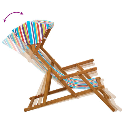 Deck Chair 2 pcs 3 Position Massiv Eukalyptus Trä