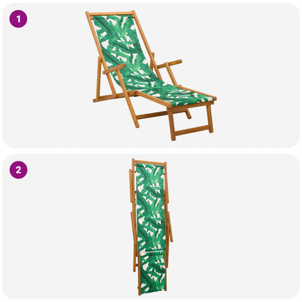 Hopfällbar solstol 2 pcs 3 Position Massiv Eukalyptus Trä