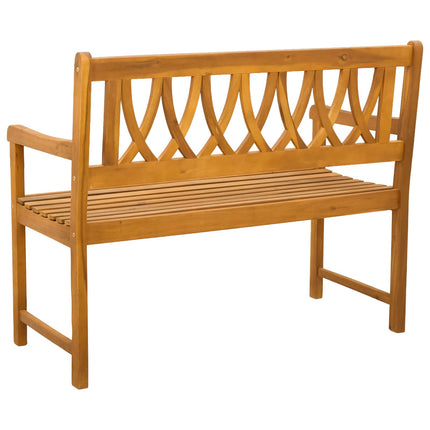 Utomhusbänk Naturlig 110 x 55,5 x 90 cm Massivt Akaciaträ