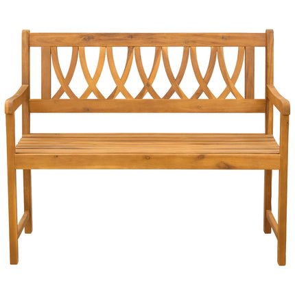 Utomhusbänk Naturlig 110 x 55,5 x 90 cm Massivt Akaciaträ