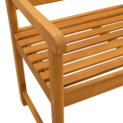 Utomhusbänk Naturlig 220 x 55,5 x 90 cm Massivt Akaciaträ