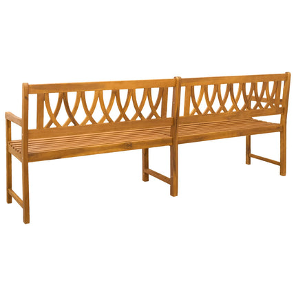 Utomhusbänk Naturlig 220 x 55,5 x 90 cm Massivt Akaciaträ