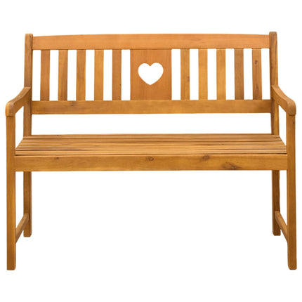 Utomhusbänk Naturlig 110 x 55,5 x 90 cm Massivt Akaciaträ
