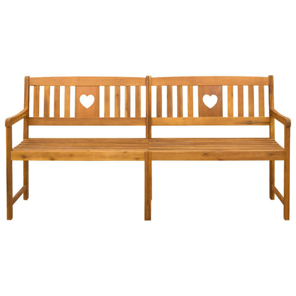 Utomhusbänk Naturlig 180 x 55,5 x 90 cm Massivt Akaciaträ