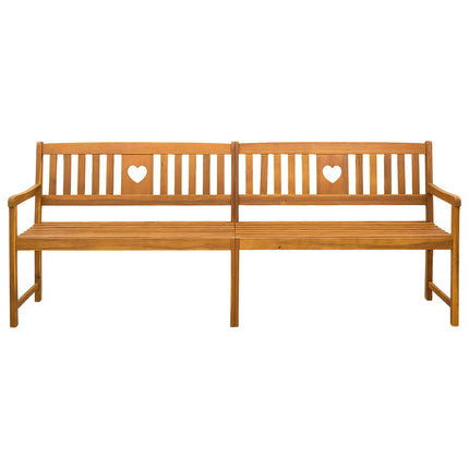 Utomhusbänk Naturlig 220 x 55,5 x 90 cm Massivt Akaciaträ