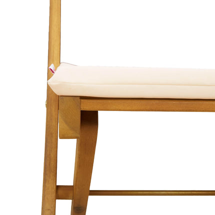 Utemöbler Bistro Stolar 2 pcs Gräddvit 40 x 53 x 80 cm