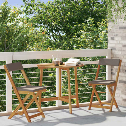 Utemöbler Bistro Stolar med kudde 2 pcs Mörkgrå 40 x 53 x 80 cm