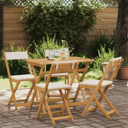 Utemöbler Bistro Stolar 4 pcs Gräddvit 40 x 53 x 80 cm
