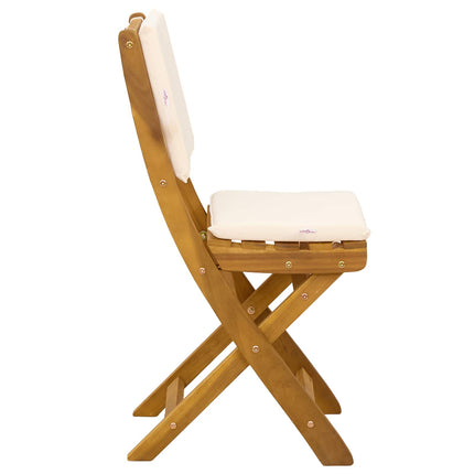 Utemöbler Bistro Stolar 2 pcs Gräddvit 38 x 46 x 85 cm