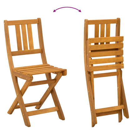 Utemöbler Bistro Stolar 4 pcs Naturlig 40 x 42 x 85 cm