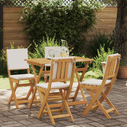 Utemöbler Bistro Stolar 4 pcs Gräddvit 38 x 46 x 85 cm