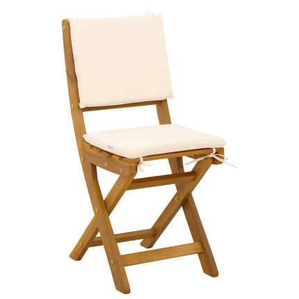 Utemöbler Bistro Stolar 4 pcs Gräddvit 38 x 46 x 85 cm