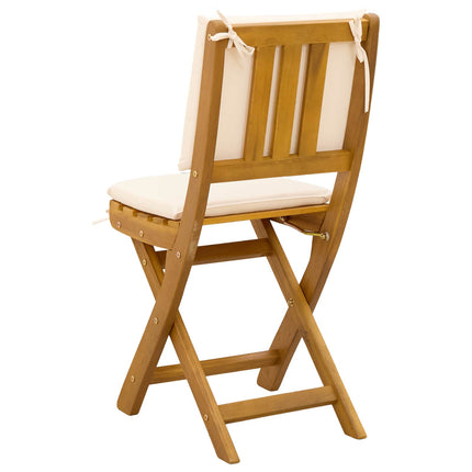 Utemöbler Bistro Stolar 4 pcs Gräddvit 38 x 46 x 85 cm