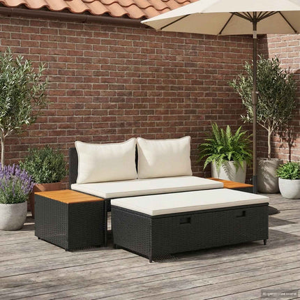 Utomhussoffset 4 -Seater 4 pcs 55 x 30 x 39 cm