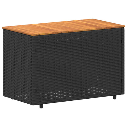 Utomhussoffset 4 -Seater 4 st 55 x 30 x 39 cm Svart och krämvit
