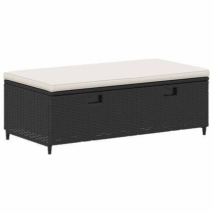 Utomhussoffset 4 -Seater 4 st 55 x 30 x 39 cm Svart och krämvit