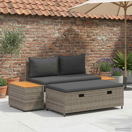 Utomhussoffset 4 -Seater 4 pcs 55 x 30 x 39 cm