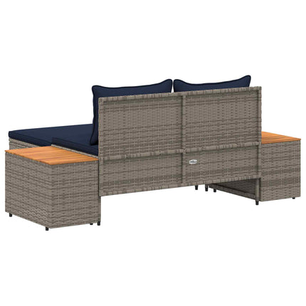 Utomhussoffset 4 -Seater 4 pcs 55 x 30 x 39 cm