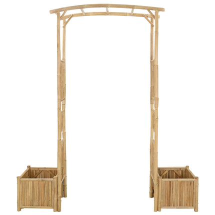 Trädgårdsbåge Naturfärg 177 x 40 x 205 cm Bambus