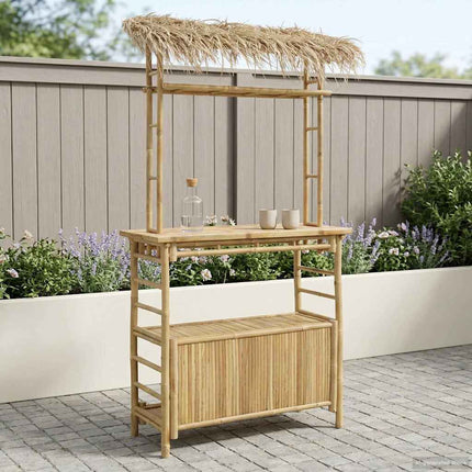 Utomhus Barbord Naturfärg 110 x 50 x 209 cm Bambus