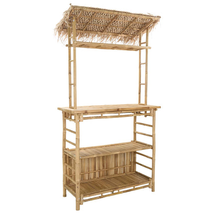 Utomhus Barbord Naturfärg 110 x 50 x 209 cm Bambus