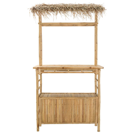 Utomhus Barbord Naturfärg 110 x 50 x 209 cm Bambus