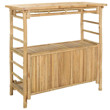 Utomhus Barbord Naturfärg 110 x 50 x 105 cm Bambus
