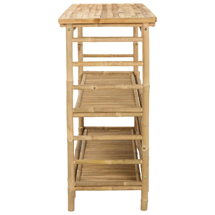 Utomhus Barbord Naturfärg 110 x 50 x 105 cm Bambus
