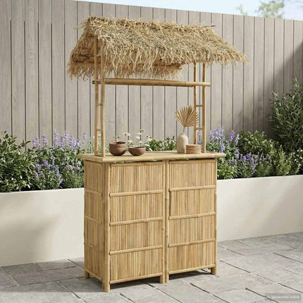 Utomhus Barbord Naturfärg 115 x 95 x 215 cm Bambus