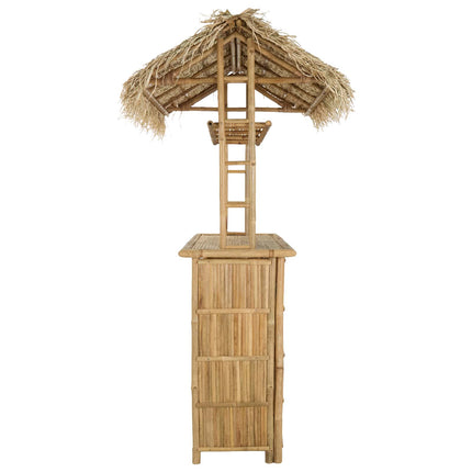 Utomhus Barbord Naturfärg 115 x 95 x 215 cm Bambus