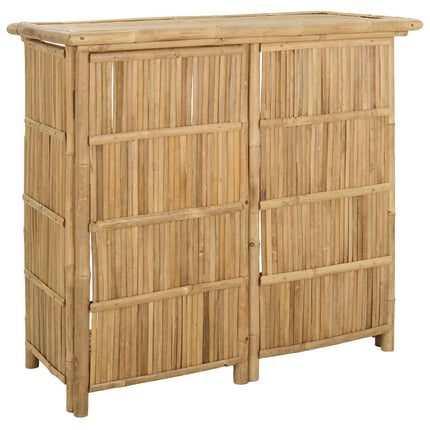 Utomhus Barbord Naturfärg 115 x 55 x 105 cm Bambus