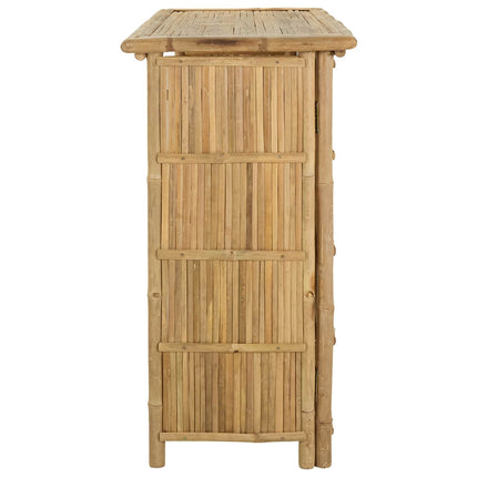 Utomhus Barbord Naturfärg 115 x 55 x 105 cm Bambus