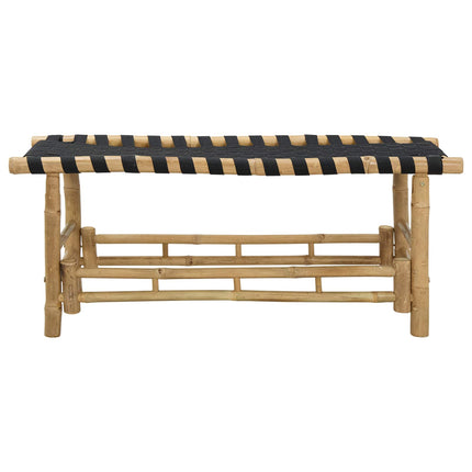 Trädgårdsbänk 110 x 38 x 40 cm Bambus Naturfärg Rektangulär
