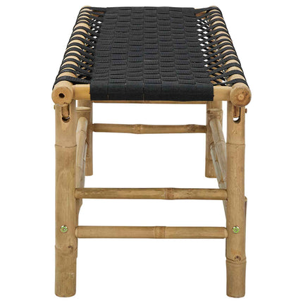 Trädgårdsbänk 110 x 38 x 40 cm Bambus Naturfärg Rektangulär