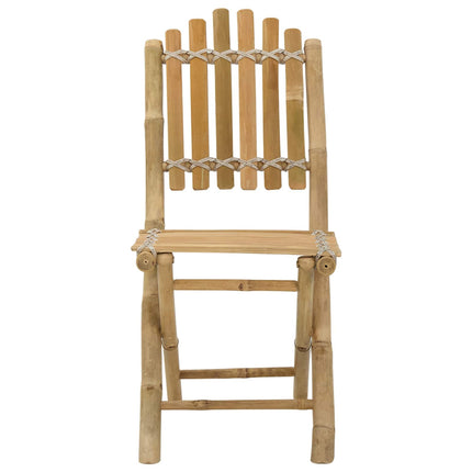 Trädgård Stol 4 pcs Naturfärg Bambus