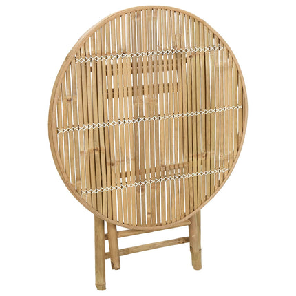 Trädgårdsbord Naturfärg 80 x 70 cm Bambu