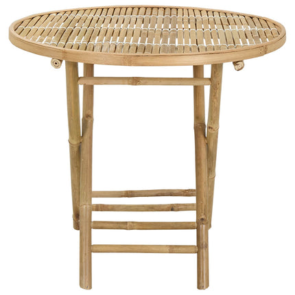 Trädgårdsbord Naturfärg 80 x 70 cm Bambu