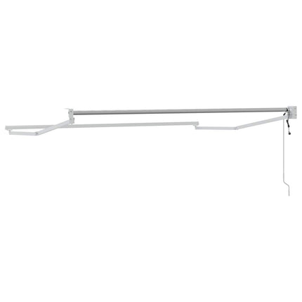 Elektrisk utdragbar markisram Vit 3 x 2 m Aluminium