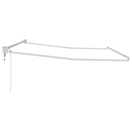 Elektrisk utdragbar markisram Vit 4 x 2 m Aluminium