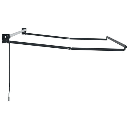 Manuell utdragbar markisram Antracit 3 x 2 m Aluminium