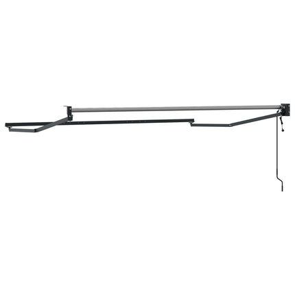 Elektrisk utdragbar markisram Antracit 3,5 x 2 m Aluminium