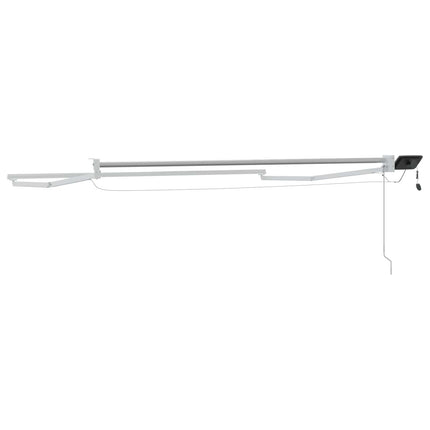 Elektrisk utdragbar markisram Vit 3 x 2,5 m Aluminium
