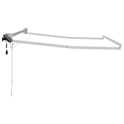 Elektrisk utdragbar markisram Vit 3,5 x 2,5 m Aluminium
