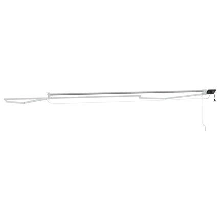 Elektrisk utdragbar markisram Vit 5 x 3 m Aluminium