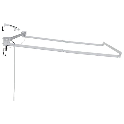 Elektrisk utdragbar markisram Vit 3,5 x 2,5 m Aluminium
