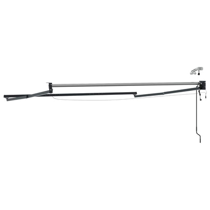 Elektrisk utdragbar markisram Antracit 3 x 2 m Aluminium