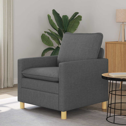 Soffa Mörkgrå 76 x 81 x 87,5 cm Tyg