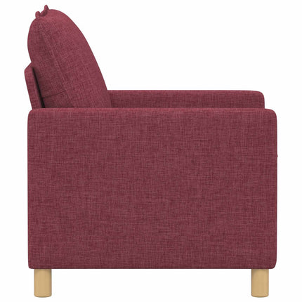 Soffa Vinröd 76 x 81 x 87,5 cm Tyg