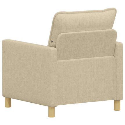 Soffa Gräddvit 76 x 81 x 87,5 cm Tyg